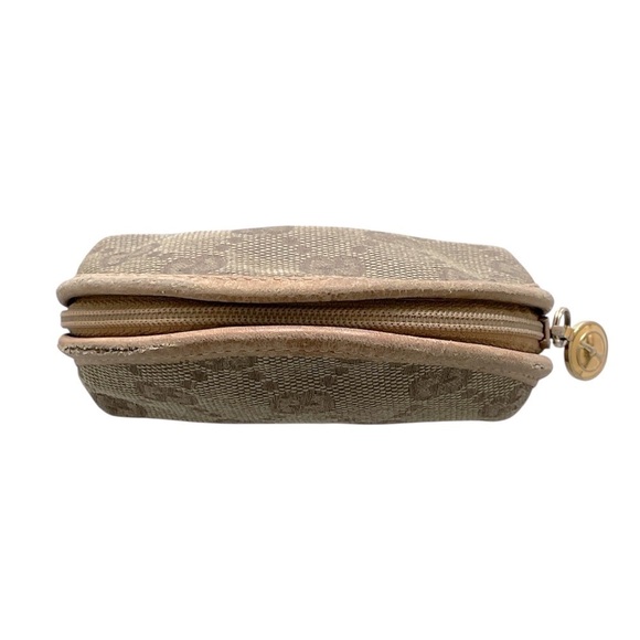 Gucci RARE Mini Vintage GG Logo Brown Canvas Coin Pouch - Picture 5 of 8
